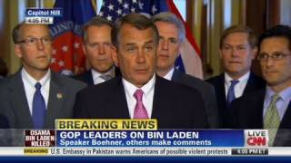 CNN Politicians react Bin Laden death important moment [upl. by Ireva998]