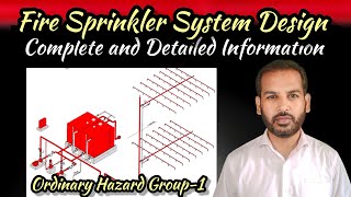 Fire Sprinkler System Design of Ordinary Hazard Group 1  Information with Calculations in Urdu [upl. by Adniralc]