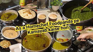 As a Homechef Foodpanda pe Kamayab hone ke lye kya krna chahiye Sarson ka Saag Recipe Sonia Vlogs [upl. by Assila]