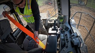 Cat® 836 Landfill Compactor Daily Walkaround  Seat Belt Inspection [upl. by Webster]