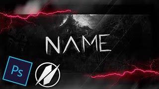 3D Horror Theme Twitter Header  Photoshop Speed art [upl. by Alleyne]