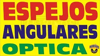 ESPEJOS ANGULARES ÓPTICA GEOMÉTRICA EJERCICIO RESUELTO [upl. by Ttevy]