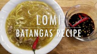 LOMI BATANGAS  EASY RECIPE SIMPLE [upl. by Akinuahs276]