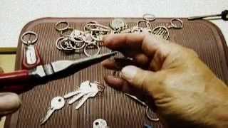 HOW TO REPAIR SPREADED KEY RINGS [upl. by Eimiaj]