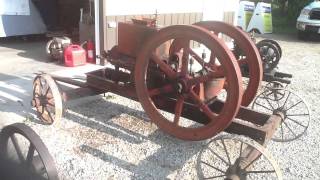 John Lauson 8 HP Hit and Miss Gas Engine [upl. by Ettevahs647]