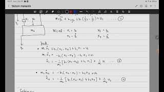 Sistem Mekanikal dengan StateSpace  Tutorial Dinamika Sistem 8 [upl. by Ardiekal]