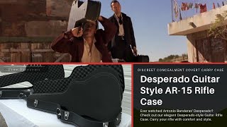 Desperado Guitar Style AR15 Lockable Discreet Concealment Covert Carry Case  Ultimate Rifle Case [upl. by Akimik737]