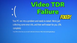 How To Fix Video TDR Faliure  atikmpagsys in Windows 11 [upl. by Brina41]