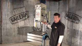 Baileigh Industrial DP1750G Drill Press Gear Driven Drilling Machine [upl. by Ettenrahs]