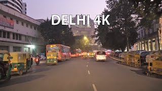 Night Drive  Delhi 4K  India [upl. by Godric]