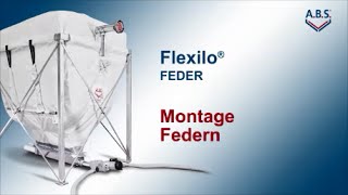 Flexilo® Feder Montage der Federn bei einem ABSPelletsilo [upl. by Eeralav]