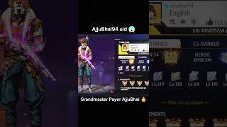 AjjuBhai94 Uid In Free Fire  Total Gaming Uid In Free freefire shortsfeed shorts totalgaming [upl. by Eynttirb]