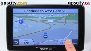 Garmin nuvi 2797LMT Customizing Map Screen Data Fields with GPS City [upl. by Ahsie]