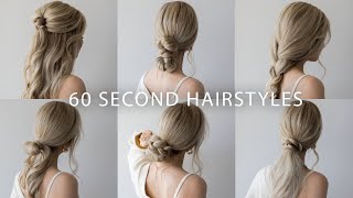 6 QUICK amp EASY HAIRSTYLES  Cute Long Hair Hairstyles [upl. by Palocz]