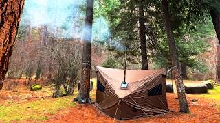 Hammock Hot Tent Camping  ASMR [upl. by Moazami]