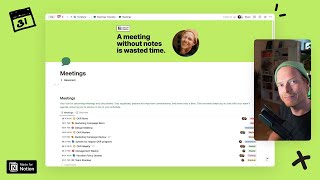 📆 FREE Notion Meetings Template Intro [upl. by Enelyar]