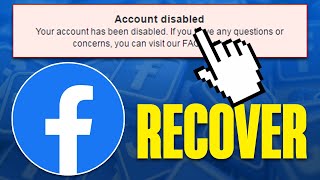 How To Recover Disabled Facebook Account 2024 [upl. by Seyah]