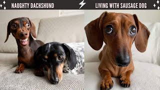 Best Dachshund Dogs Video compilation Naughty Sausage Dogs Living with Dachshund Wiener Puppies [upl. by Madelon46]