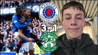 RANGERS 3 HIBS 1 VLOG  CONVINCING WIN FOR THE GERS [upl. by Felicidad]