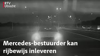 Verkeerspolitie witte Mercedes rijdt veel te hard  RTV Utrecht [upl. by Einneb116]