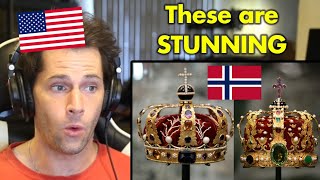 American Reacts to Norwegian Kronregaliene [upl. by Saks]