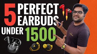 5 Best Earbuds Under 1500 in 2024 Top Picks ⚡⚡ 5 Best TWS Under 1500 ⚡⚡ [upl. by Mela]