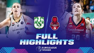 AZS UMCS Lublin v Casademont Zaragoza  Full Game Highlights  EuroLeague Women 202324 [upl. by Karlik]