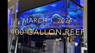 400 gallon reef update [upl. by Nosydam382]