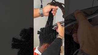 4 Years Of Dreadlocks Chopped Off In Seconds [upl. by Moses]