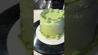 Fairy cake 🧚🏽💚 cake green fairycake [upl. by Arinaj861]