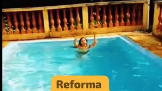 balaustres reforma área da piscina [upl. by Ydospahr]