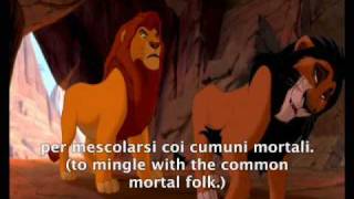 The Lion King  Mufasa and Scar talikng  Italian  Transl amp Subs [upl. by Nerrag]