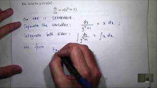 Separable Differential Equations [upl. by Anett866]