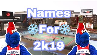 Names For 2k19 😱 [upl. by Enneyehc]