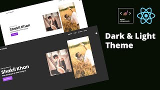 React JS Website Dark amp Light Theme [upl. by Eirallih]