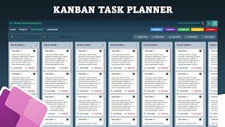 Kanban  Task Planner  PowerApps In Action [upl. by Doy]