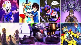 FNAF Security Breach  All Endings amp Alternate Endings [upl. by Pallaton]