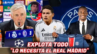 🚨EXPLOTA TODO PIDEN a JAMES en el REAL MADRID ¿LO FICHARA ANCELOTTI  JHON DURAN x PSG DETALLES [upl. by Anipsed]