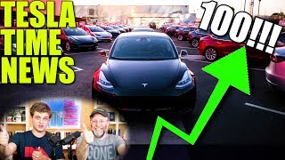 Tesla Time News  100th Episode Model 3 Moves Up the Charts [upl. by Reivax116]