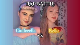 Cinderella VS Belle rap battle by WhitneyAvalon  collab with HollynnRagland [upl. by Naneik]