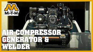 Industrial Air Compressor Generator and Welder in One MiTM Product [upl. by Tnecniv]