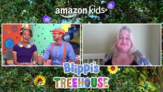 Exclusive Blippi interview with Meekah about Blippis Treehouse [upl. by Norvell]