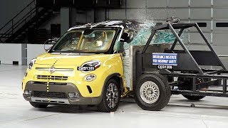 2014 Fiat 500L side IIHS crash test [upl. by Rebah]