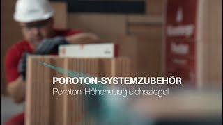 Poroton Systemzubehör  Höhenausgleichsziegel [upl. by Paik]