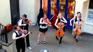 Buskers at Covent Garden Perform Pachelbels Canon [upl. by Taimi]