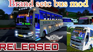 brand new setc bus mod for bus simulator Indonesia tamilnadu government deluxe bus modMJSB GAMING [upl. by Annayhs804]