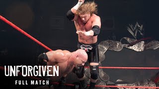 FULL MATCH Triple H vs Goldberg — World Heavyweight Title Match Unforgiven 2003 [upl. by Jos]