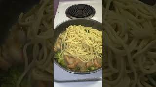 Broccoli shrimp pasta food shortsyoutube cooking [upl. by Etak254]