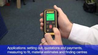 First Look  Dewalt DW030P Laser Measurer [upl. by Ahsiekrats]