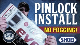 How to Install a Pinlock Insert on a Shoei Helmet pinlock shoeihelmet [upl. by Hilar]